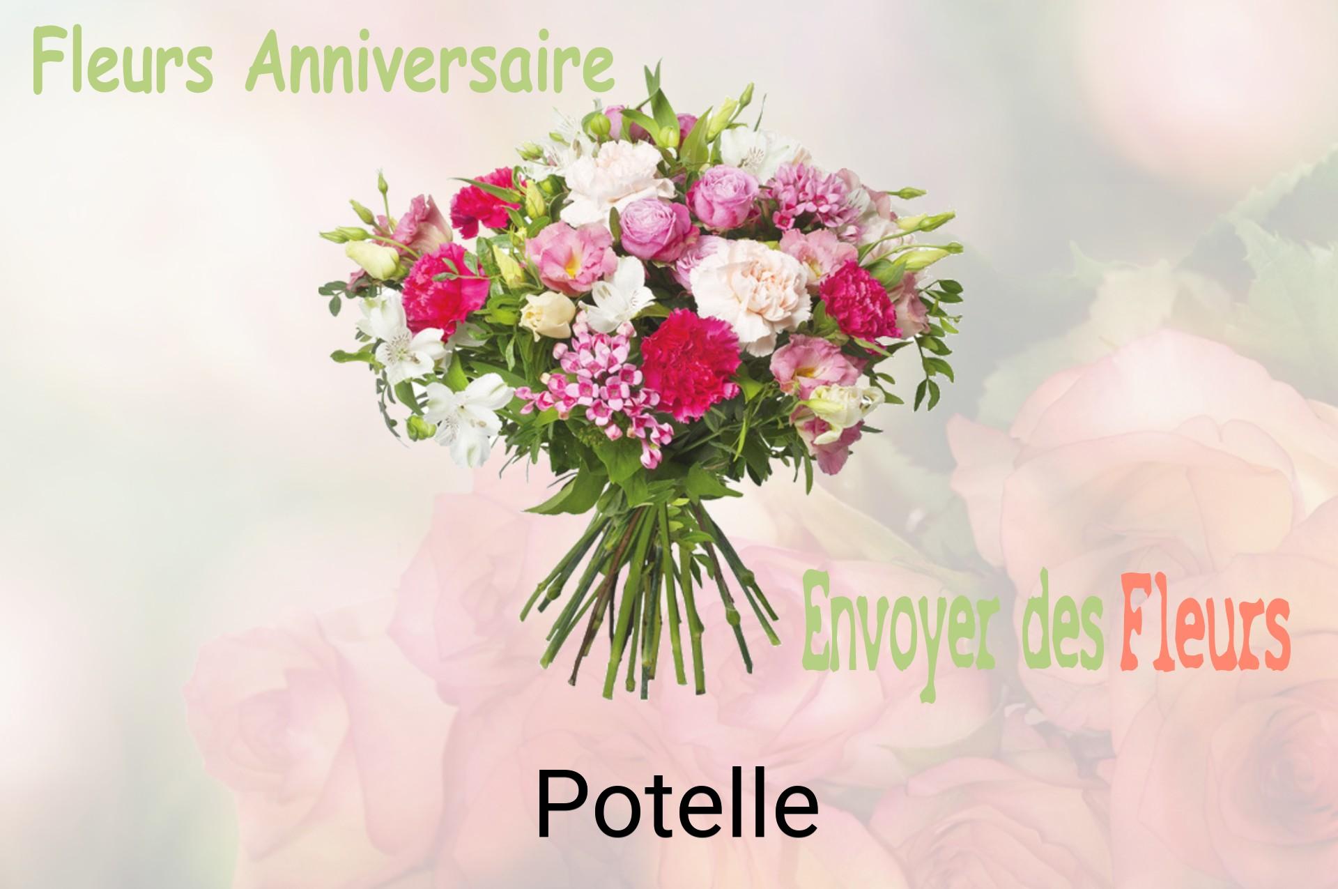 Bouquet de fleurs d’anniversaire livré à Potelle